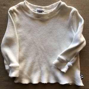Splendid 18-24mo white thermal long sleeve tee
